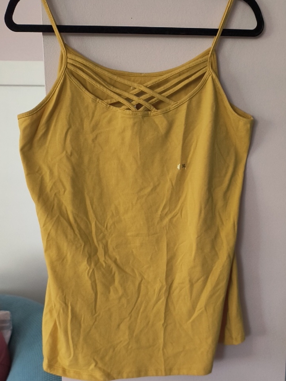 Maurices Mustard Crisscross Strappy Cami